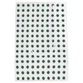 Halloween Green Polka Dot Eyes Medium Cadeauzakje (Achterkant)