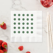 Halloween Green Polka Dot Eyes Servet (Insitu)