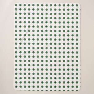 Halloween Green Polka Dot Eyes Sherpa Deken