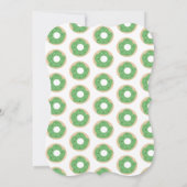 Halloween Green Pumpkin Sprinkle Donut Birthday Kaart (Achterkant)