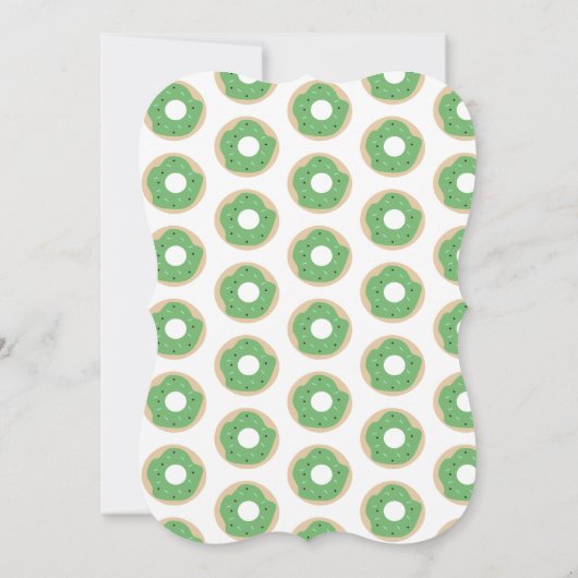 Halloween Green Pumpkin Sprinkle Donut Birthday Kaart (Achterkant)