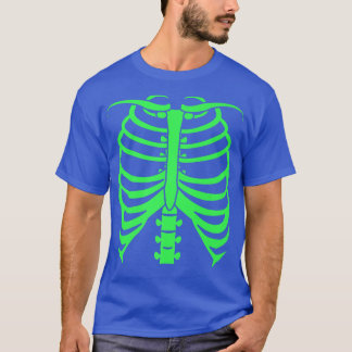 Halloween Green Skeleton Botten T-shirt