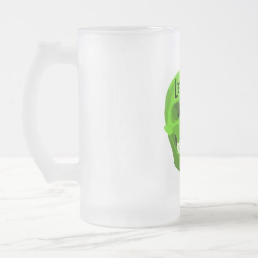 Halloween Green Skull Party Mok (Links)