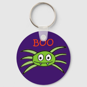 Halloween Green Spider Sleutelhanger