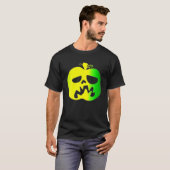 Halloween Green Yellow Pumpkin T-shirt (Voorkant volledig)
