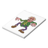 Halloween Green Zombie Monster Notitieblok (Linkerzijde)