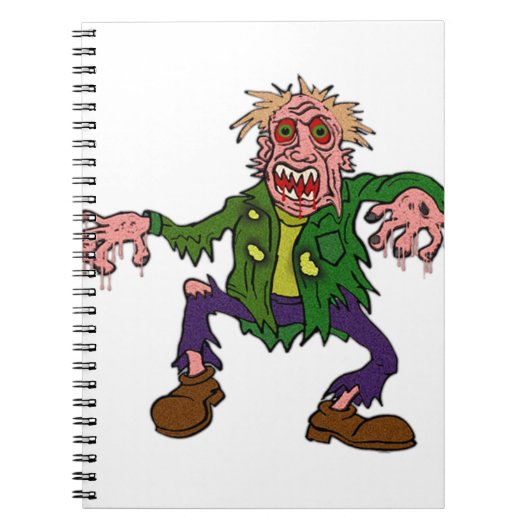 Halloween Green Zombie Monster Notitieboek (Voorkant)