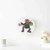 Halloween Green Zombie Monster Ronde Klok (Huis)