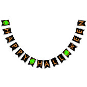 Halloween Green Zombie Pumpkins Bunting Banner (Alle)