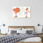 Halloween Greeting A Gladsome Halloween Canvas Afdruk (Insitu (Slaapkamer))