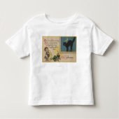 Halloween Greeting Black Cat Kinder Shirts (Voorkant)