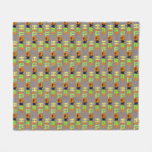 Halloween Greeting Fleece Blanket (Voorkant (Horizontaal))