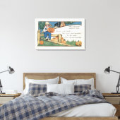 Halloween Greeting Hist en Hark Canvas Afdruk (Insitu (Slaapkamer))