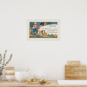 Halloween Greeting Hist en Hark Poster (Keuken)