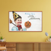 Halloween Greeting Jolly Halloween Canvas Afdruk (Insitu (Woonkamer))