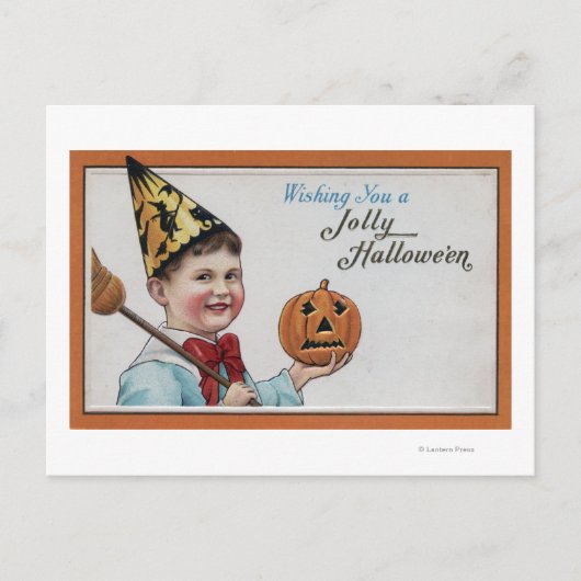 Halloween Greeting Jolly Halloween Feestdagenkaart (Voorkant)