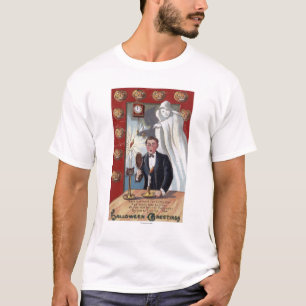 Halloween Greeting Man en Ghost T-shirt