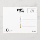 Halloween Greeting van de Fancy heks Briefkaart (Achterkant)