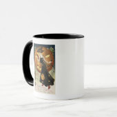 Halloween Greeting, Witch Dansand Pumpkin Mok (Voorkant links)