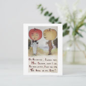 Halloween GreetingApple Head Briefkaart (Staand voorkant)