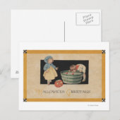 Halloween GreetingBobbing voor appels Briefkaart (Voorkant / Achterkant)