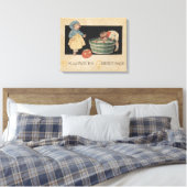 Halloween GreetingBobbing voor appels Canvas Afdruk (Insitu (Slaapkamer))