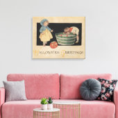 Halloween GreetingBobbing voor appels Canvas Afdruk (Insitu (Woonkamer))