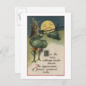 Halloween GreetingCabbage Anthropomorfisme Briefkaart (Voorkant / Achterkant)