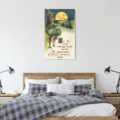 Halloween GreetingCabbage Anthropomorfisme Canvas Afdruk (Insitu (Slaapkamer))