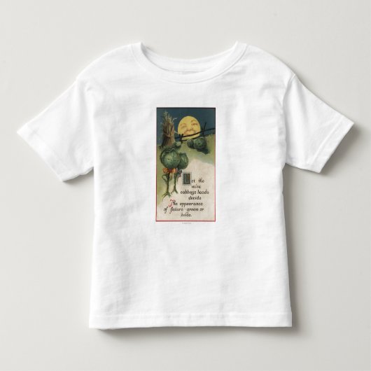 Halloween GreetingCabbage Anthropomorfisme Kinder Shirts (Voorkant)