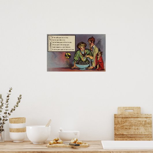 Halloween GreetingCandle Grease Poster (Keuken)