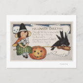 Halloween GreetingCrows Briefkaart (Voorkant)