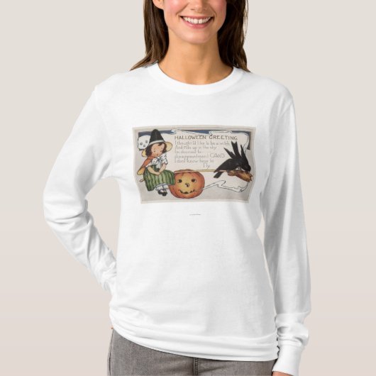Halloween GreetingCrows T-shirt (Voorkant)