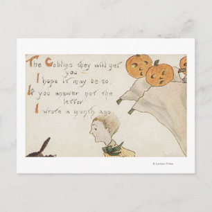 Halloween GreetingJack-O-Lantern-hosts Briefkaart