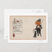 Halloween GreetingJack-O-Lantern in Tux Briefkaart (Voorkant / Achterkant)