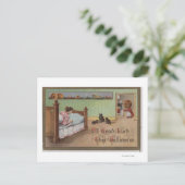 Halloween GreetingKid in Bed Briefkaart (Staand voorkant)