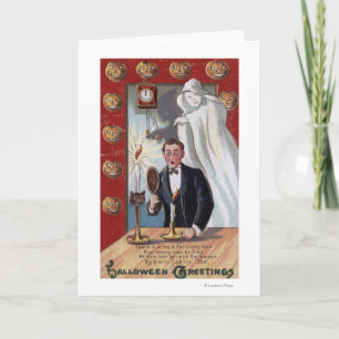 Halloween GreetingMan en Spook Kaart