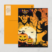 Halloween greetings_ briefkaart (Voorkant / Achterkant)