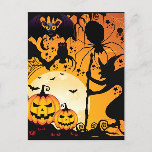 Halloween greetings_ briefkaart (Voorkant)