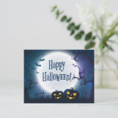Halloween Greetings Briefkaart (Staand voorkant)