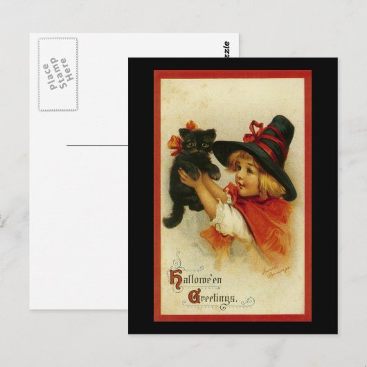 Halloween Greetings Briefkaart (Voorkant / Achterkant)