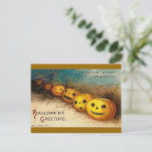 Halloween Greetings Briefkaart (Staand voorkant)