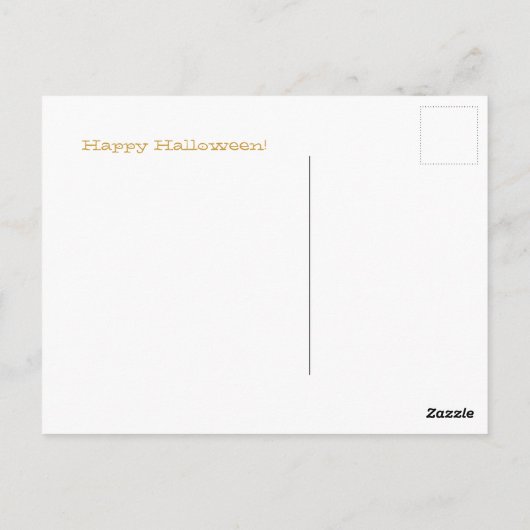 Halloween Greetings Briefkaart (Achterkant)