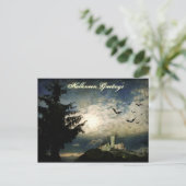 Halloween Greetings Briefkaart (Staand voorkant)