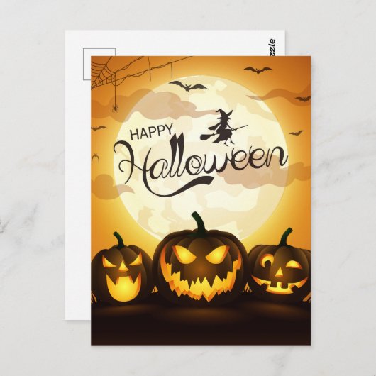 Halloween Greetings Briefkaart (Voorkant / Achterkant)