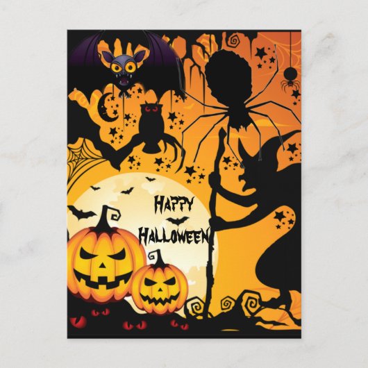 Halloween greetings_ briefkaart (Voorkant)