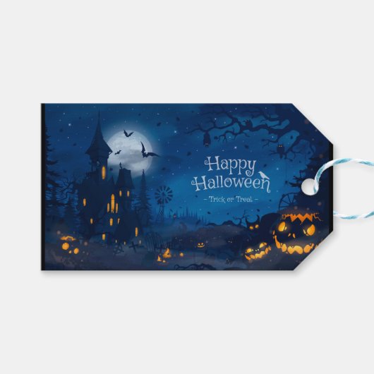 Halloween Greetings Cadeaulabel (Voorkant (Horizontaal))