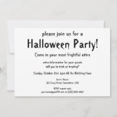 Halloween Greetings, Child Witch met Kat Kaart (Achterkant)