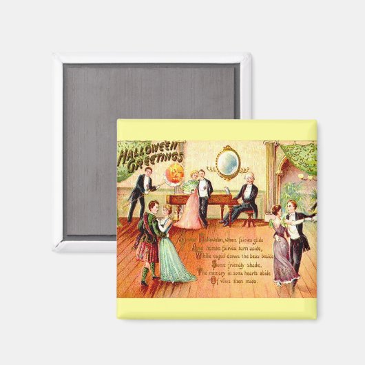Halloween Greetings Dansans Magneet (Voorkant / Achterkant)