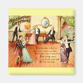 Halloween Greetings Dansans Magneet (Voorkant)